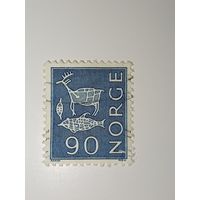 Марка Норвегия 1968 год Стандарт