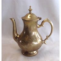 Кофейник Чайник Латунь Серебрение Индия