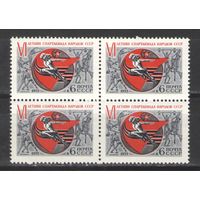 Марки СССР. 1975г."Летняя спартакиада" (кварта)