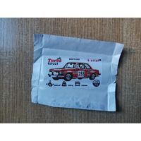 Вкладыш Turbo Rally 28 наклейки фантики авто auto турбо