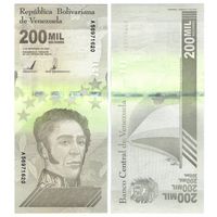 Венесуэла 200000 (Двести тысяч) боливар 2020 год, UNC