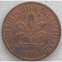 Германия 1 пфенниг 1994 г. G
