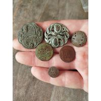 Красивые старинные пуговки,с рубля