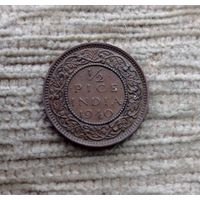 Werty71 Британская Индия 1/2 0,5 пол пайса 1940 Георг 6 пайс