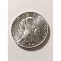 Ватикан 5 лир 1977