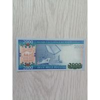 Мавритания 2000 UNC с рубля