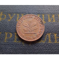 1 пфенниг 1969 (J) Германия ФРГ #02