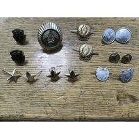Пуговицы звёздочки кокарда знаки различия, старт с 10 руб