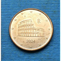 Италия 5 евроцентов 2024