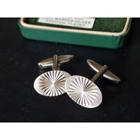 Запонки c клеймом J.A. & S серебро Стерлинг пр 925 футляр4