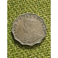 Британская Индия 1 анна 1919 г ( Георг V )