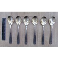 Все лоты с рубля.Ложки,мельхиор,СССР,не использовались,знак качества