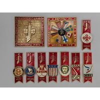 Зночок СССР "Чемпионат Мира и Европы по Хоккею" Одним лотом 10 шт. С рубля