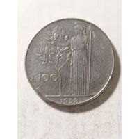 Италия 100 лир 1958