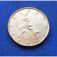 Италия 20 евроцентов 2019