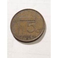 Нидерланды 5 центов 1985
