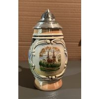 Кружка пивная Германия ручная роспись олово