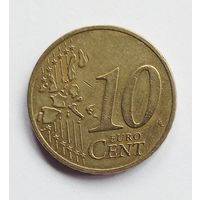 Германия. 10 евроцентов 2002 год. F