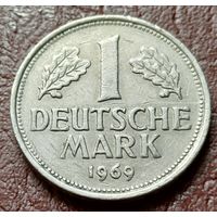Германия 1 марка, 1969    J     ( 1-10-5 )