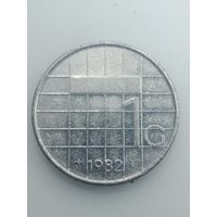 Недерланды 1 гульден 1982 года .