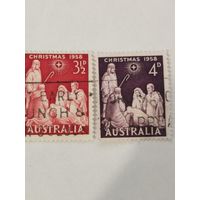 Обе марки серии "Рождество"