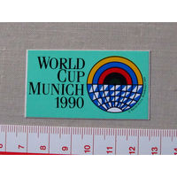 Наклейка Стикер World Cup Munich 1990 Кубок Мира по пулевой стрельбе Мюнхен Германия 1990 Новая