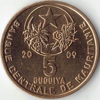 Мавритания 5 угий, 2009 UNC