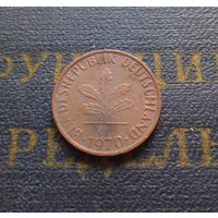 1 пфенниг 1970 (F) Германия ФРГ #02