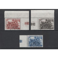 Ватикан 1964  100 лет "Красному Кресту" серия Mi#459-461 Фил.гашение