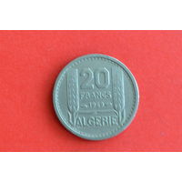 Алжир 20 франков 1949 с 1 руб