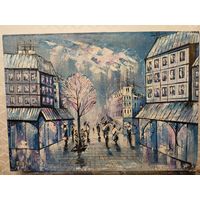 Картина маслом на холсте с рубля без м/ц.