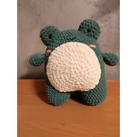 Супермилый супермягкий лягух Плюшевая вязаная мягкая игрушка амигуруми лягушка интерьер ручная работа handmade кукла