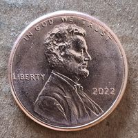 США 1 цент 2022 г., цент Линкольна, без отметка мд: Филадельфия, KM# 468