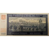 Банкнота 100 крон (Чехословакия) Моравия, 1940 г.