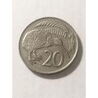 Новая Зеландия 20 центов 1975