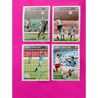Куба. Футбол. ( 4 марки). 1982 года. 2-19.
