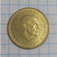 1 песета 1966 Испания