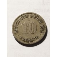 Германия 10 пфенинг 1876 А