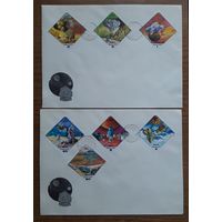 Венгрия 1978г. КПД Серия из 7 марок на 2 конвертах. Космос. СГ.