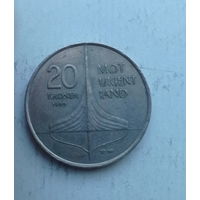 Норвегия 20 крон 1999 год Винланд - открытие викингами Северной Америки король Харальд V