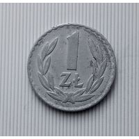 1 злотый 1975 года Польша. Народная Республика.