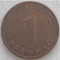 Германия 1 пфенниг 1989 г. F