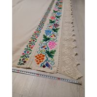 Простыня вышитая старинная
