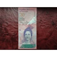 20 боливаров Венесуэла 2009 г. Нечастый год.