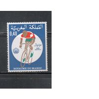 Марокко-1976(Мих.841) , ** ,   Спорт, Велоспорт , Велосипеды