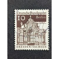 Германия 1966. Берлин. Здания Германии 12 века. Настенный павильон дрезденского Цвингера