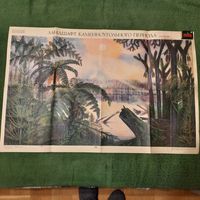 Плакат Ландшафт каменноугольного периода. Ленинград 1979г.