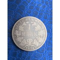 Германия 1 марка 1874 Е