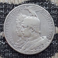 Германия 2 марки 1901 года. Серебро! Сторгуй за свою цену, предложи обмен! Y