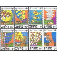Космос Медицина Красный крест Связь Авиация Транспорт UIT ITU 1982 Заир    MNH